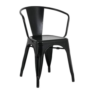 Bolero | Bistro Curve Armstoelen Zwart (4 stuks)