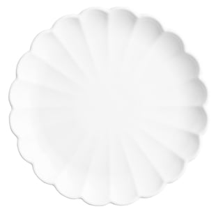 Olympia | Bloom Geschulpte Borden Wit 226mm (6 stuks)