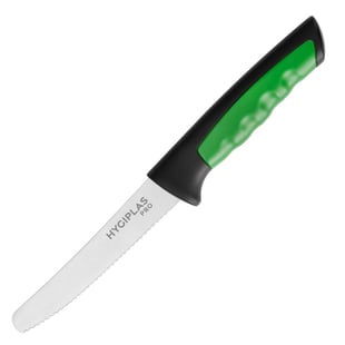 Hygiplas | Pro gekarteld tomatenmes groen 10cm