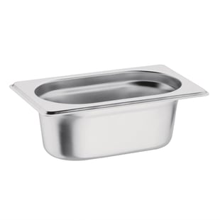 Vogue | roestvrijstalen 1/9 gastronorm bak 65mm