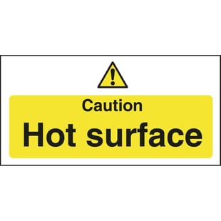 Vogue | 'Caution - Hot surface' waarschuwingsbord