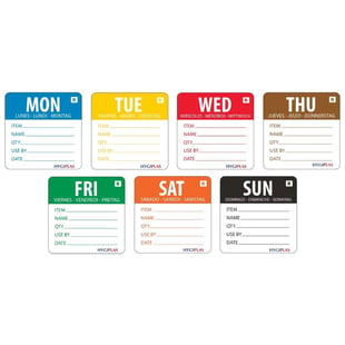 Hygiplas | Vogue afneembare dagstickers weekset (3500 stuks)