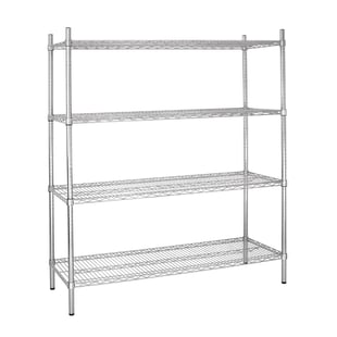 Vogue | voorraadrek met 4 schappen 183x45,7cm