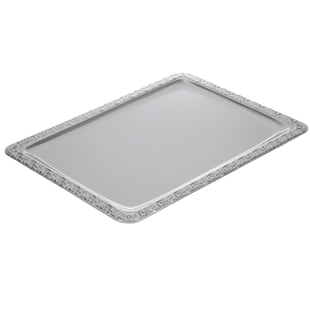 APS | RVS serveerschaal met versierde rand 42x31cm