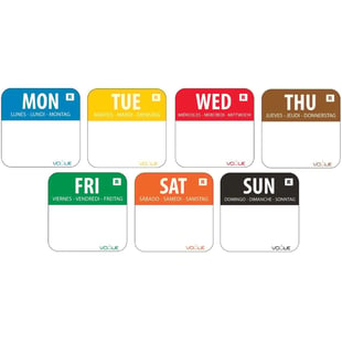 Vogue | weekset verwijderbare dagstickers (7000 stuks)