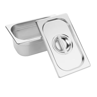 Vogue | gastronorm bak set met deksels 1/9 (6 stuks)