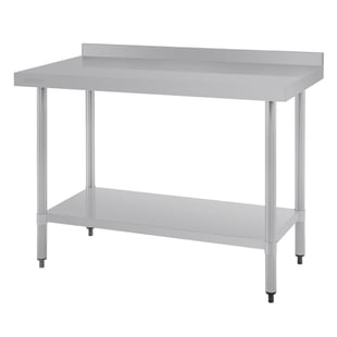 Vogue | RVS werktafel met achteropstand 90x120x60cm