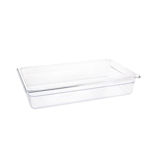 Vogue | polycarbonaat 1/1 gastronorm container 100mm transparant