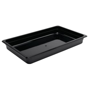 Vogue | polycarbonaat bak zwart GN 1/1 65mm
