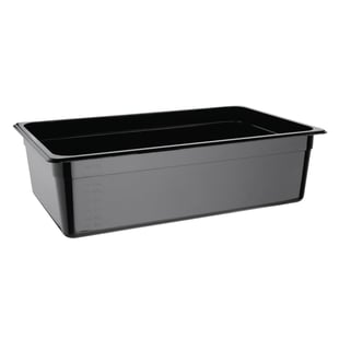 Vogue | polycarbonaat bak zwart GN 1/1 150mm