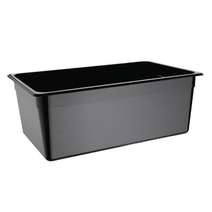 Vogue | polycarbonaat 1/1 gastronorm container 200mm zwart