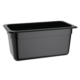 Vogue | polycarbonaat bak zwart GN 1/3 150mm
