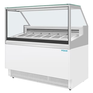 Polar | U-Serie 6-Pan IJs Vitrine Kast Vriezer