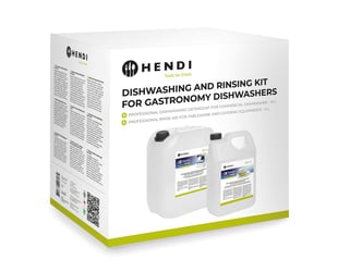 Hendi | Extreme Wash & Shine Professionele set voor het wassen en naspoelen van vaat in commerciële vaatwassers