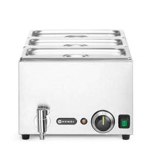 Hendi | Bain-marie set met afvoerkraan “Ranger”