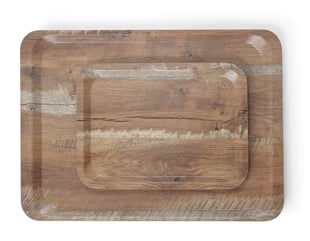 Amerbox | Dienblad van melamine met hout bedrukking