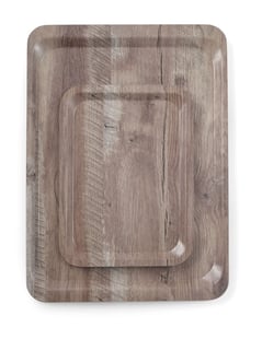 Amerbox | Dienblad van melamine met hout bedrukking