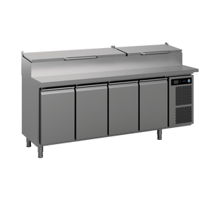 Hoshizaki | Gekoelde werkbank met 4 secties en pizza prep werkblad - HZ-411071112100