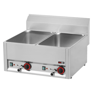 REDFOX BM 60 EL | Bain marie elektrisch 2x GN 1/1 - 150 zonder onderkast