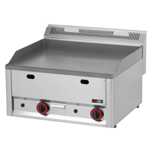 REDFOX FTH 60 GL | Fry-top bakplaat 65x48 gas glad zonder onderkast