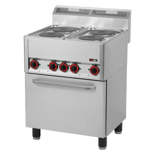 REDFOX SPT 60 ELS | Kookfornuis elektrisch met elektrische convectieoven GN 1/1 - 4x plaat 400 V