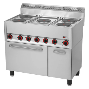 REDFOX SPT 90/5 ELS | Kookfornuis elektrisch met elektrische convectieoven GN 1/1 - 5x plaat 400 V