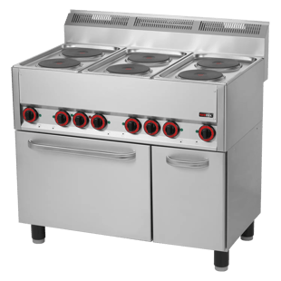 REDFOX SPT 90 ELS | Kookfornuis elektrisch met convectieoven GN 1/1 - 6x plaat 400 V