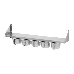 REDFOX PNK 102x65 | Plank met kruidencontainer 5x GN 1/6
