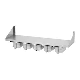 REDFOX PNK 103x45 | Plank met kruidencontainer 5x GN 1/4