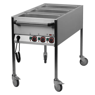 REDFOX VLPK 3120 | Elektrische bain marie GN 3-1/1 bediening aan korte zijde