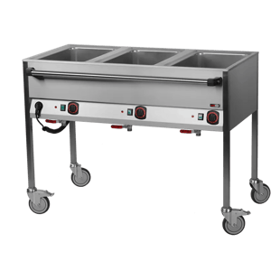 REDFOX VLPD 3120 | Elektrische bain marie GN 3-1/1 bediening aan lange zijde