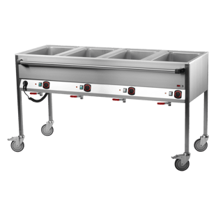 REDFOX VLPD 4120 | Elektrische bain marie GN 4-1/1 bediening aan lange zijde