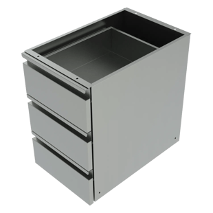REDFOX ZB | Lade-module voor werktafel - 3x lade