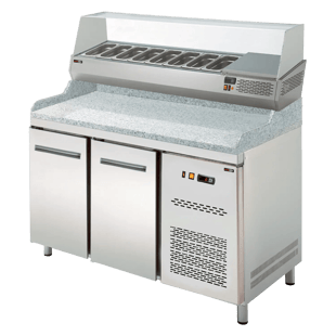 REDFOX RCH 4150 | Koelvitrine 150 cm GN 1/4 voor tafel RTP-2D