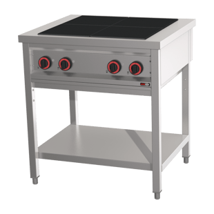 REDFOX SPF 80 E | Kooktoestel elektrisch 4x plaat op open kast 400 V