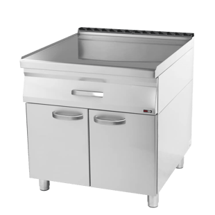 REDFOX PP 90/80 D | Werkblad 80x83 - 1x lade 2x GN 1/1, 2x deur