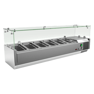 REDFOX MCH 4120 | Koelvitrine 5 x GN 1/4