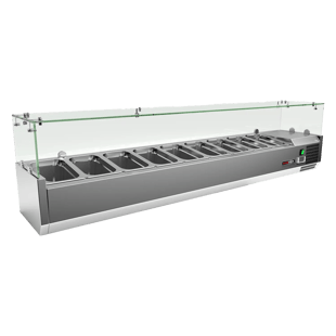 REDFOX MCH 4180 | Koelvitrine 8 x GN 1/4