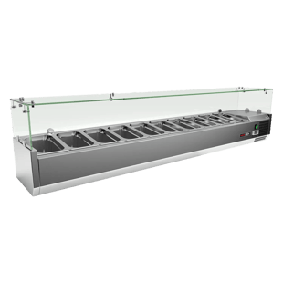 REDFOX MCH 4200 | Koelvitrine 10 x GN 1/4