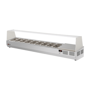 REDFOX RCH 4200 | Koelvitrine 200 cm GN 1/4 voor RTP 3D