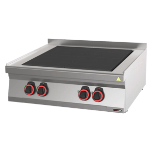 REDFOX SPL 70/08 E | Cooking range electric met 4 solid top plates TOP