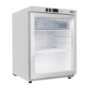 REDFOX DRR 200/G | Koelkast 130 l, glazen deur, wit