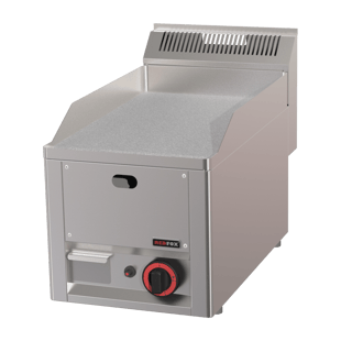REDFOX FTHC 30 GL | Fry Top griddle 32x48 gas duurzame chroom glad zonder kast