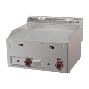 REDFOX FTHRC 60 GL | Fry Top griddle 65x48 gas duurzame chroom gecombineerd zonder kast