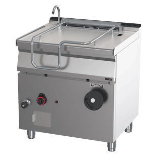 REDFOX BR 70/80 G/N | Kantelbare bratt pan handmatig gas 50 l roestvrijstalen bodem