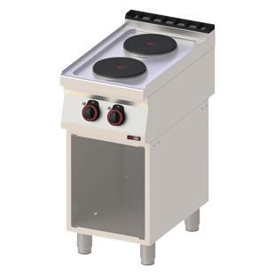 REDFOX SP 70/40 E | Cooking range electric 2x plate op open cabinet 400 V