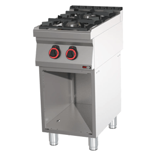 REDFOX SP 70/40 G | Cooking range gas 2x burner op open cabinet