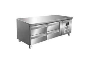 SARO | onderbouw koelwerkbank, 2x2 laden model UGN 2140 TN