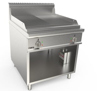 SARO | Elektrische bakplaat met open onderstel -model LQ / FTG4BAM