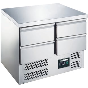 SARO | Gekoelde werkbank met laden,model ES 901 S/S TOP 0/4